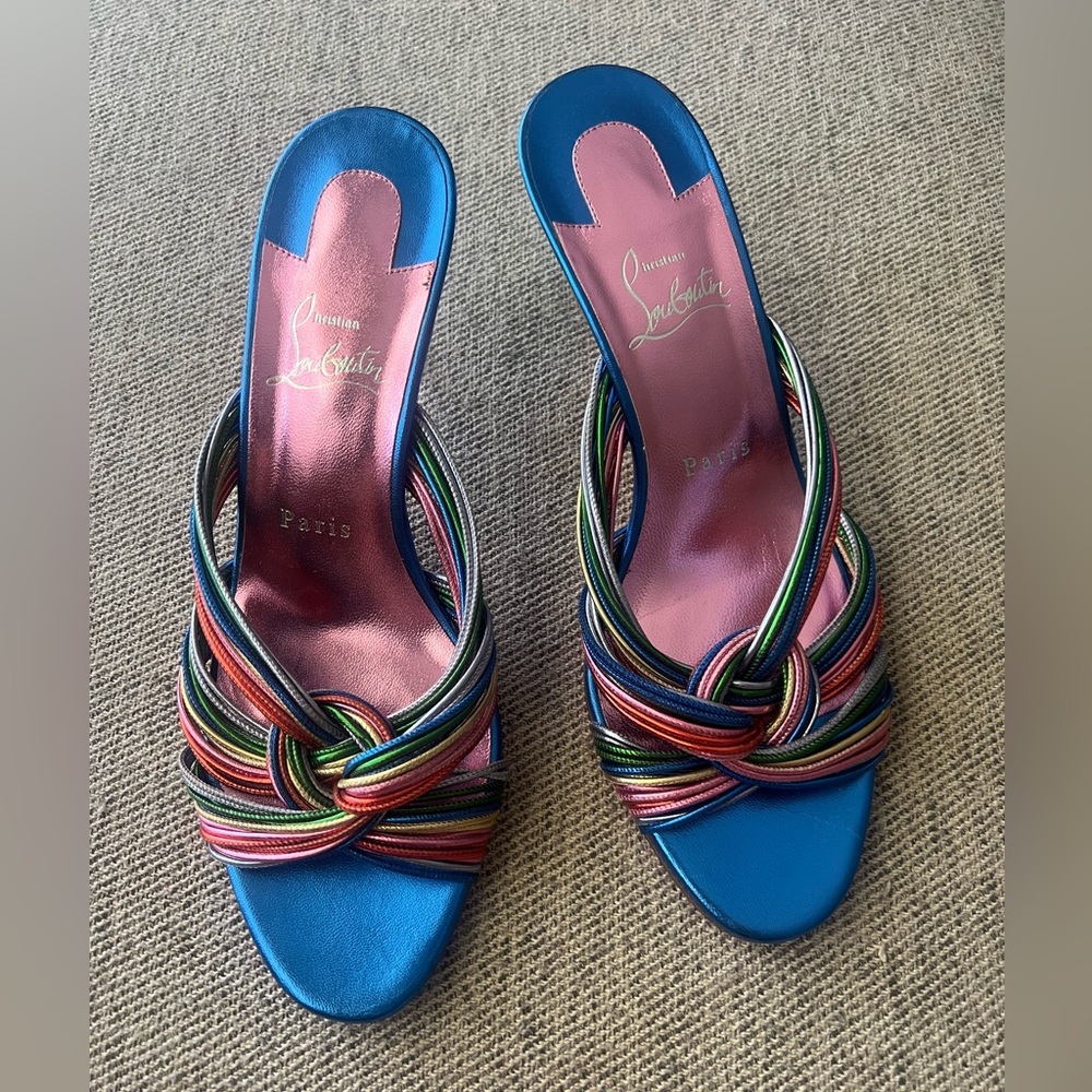 Christian Louboutin Multicolor Strappy Heels